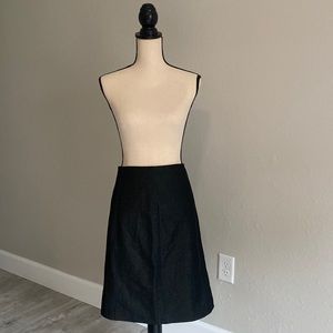 Dark gray straight skirt perfect for office